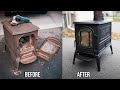 Restoring, Refurbishing, Removing Rust and Installing a Cast Iron Wood Stove!