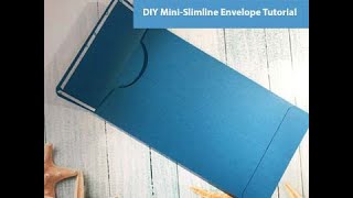 DIY Mini-Slimline Card Envelope Tutorial | |Super Easy| Free Template