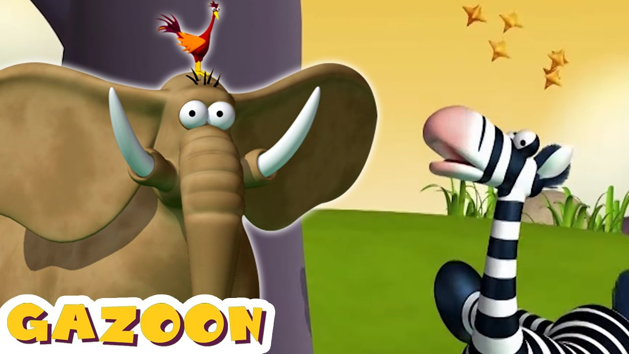 Gazoon -  Main-main dengan Hewan 😵‍💫 Gajah Kartun | Kartun Hutan Lucu untuk Anak-anak