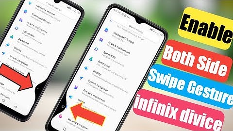 How to enable both side gesture in infinix hot 8 & s5|enable both side gesture on infinix divice