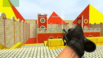 Noob plays counter strike source.