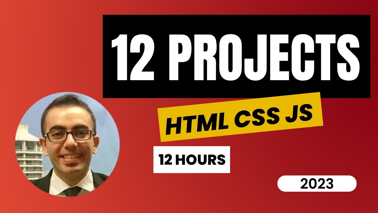 HTML CSS JavaScript projects for beginners 2023 - 12 js projects with source code