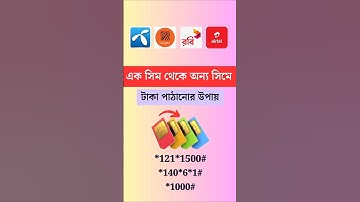 ✔ Ways to send money from one SIM to another #balance #transfer #mobilephone #fundtransfer #carri...