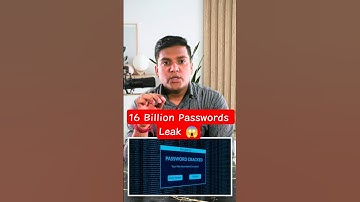 CHANGE YOUR PASSWORD NOW 16 Billion Leaked ! #thecaringcurve #viralvideo #shorts #youtubeshorts