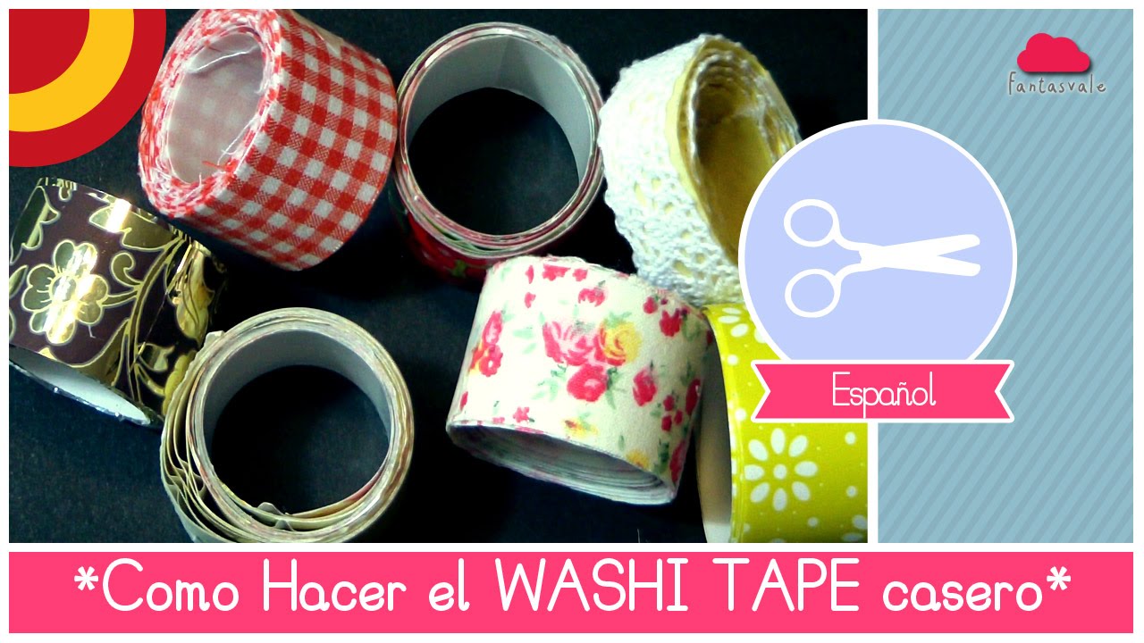 Manualidad Crafting como hacer WASHI TAPE casero (cinta
