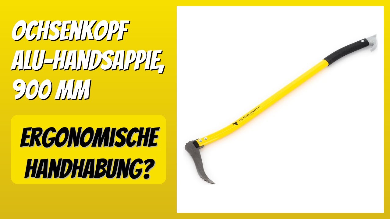 Ochsenkopf Alu-Handsappie 90cm – Kuhfußstiel, Alu-Haken Zum Holzrücken – NEU, Made In Germany