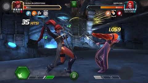 MCOC Event Quest - Rise of X (Cavalier chap 1.2) Medusa Boss fight with Full Team 4*