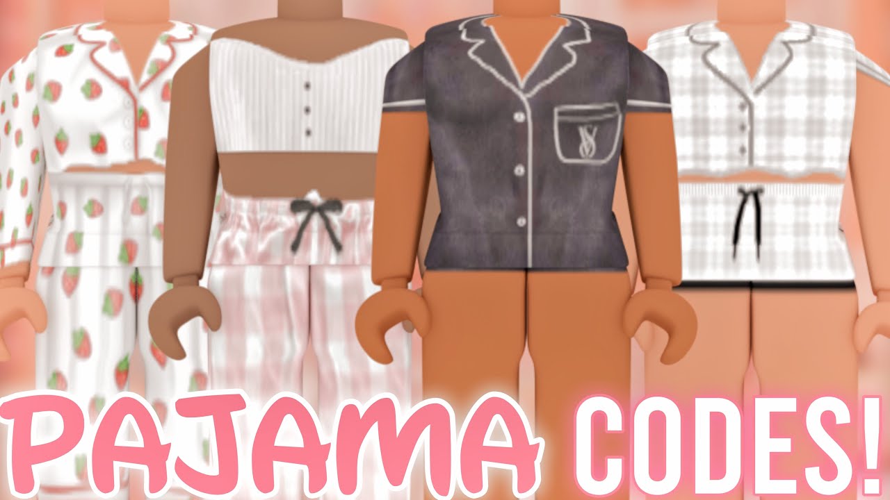 Aesthetic Roblox Pajamas With Codes Links Youtube