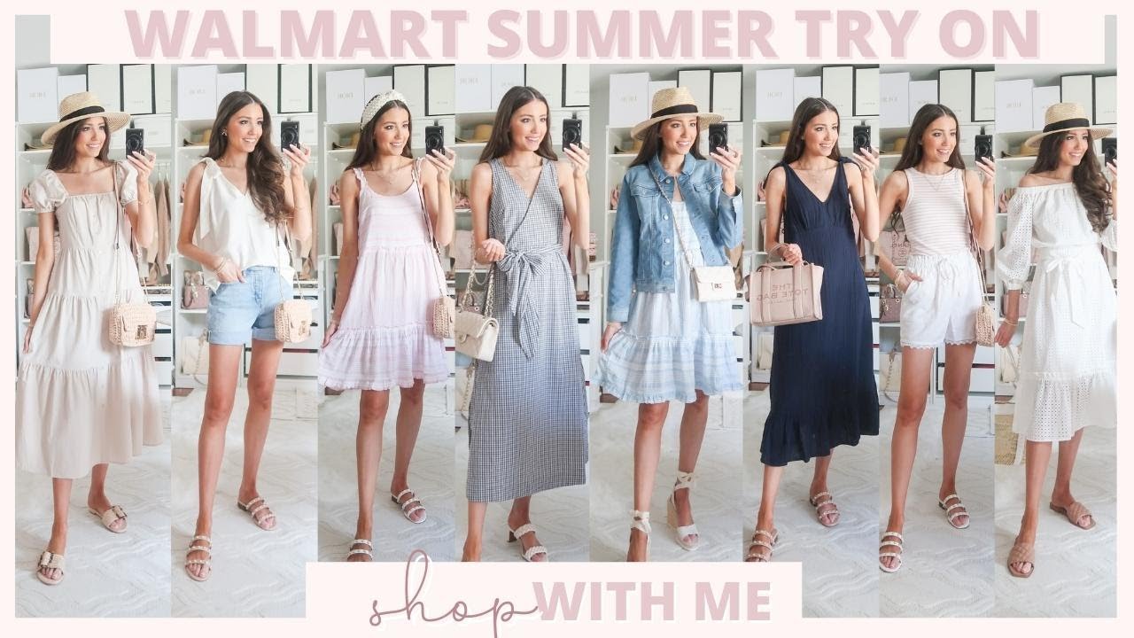 Walmart Summer Try On Haul 2022 + SHOP WITH ME! the CUTEST fashion ...