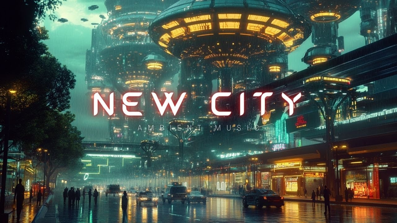 Ambient Music 🌧️ Cyberpunk Rain City | Focus, Study, Sleep & Deep Calm