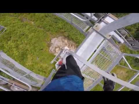 climbing ski lift