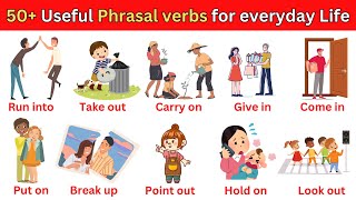 50+ Useful Phrasal Verbs For Everyday Life | English Vocabulary | #phrasalverbs #kidslearning
