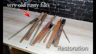 Restoration of very old rusty files