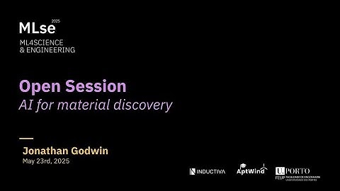 Jonathan Godwin: AI for material discovery | MLse 2025 Keynote