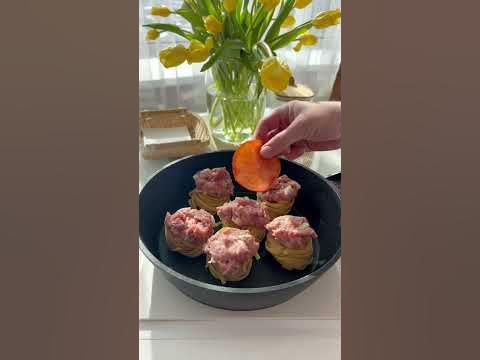 Гнезда с фаршем из индейки и сыром #рецепт #обед #ужин #вкусноипросто # ...