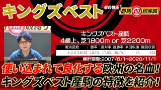 【キングズベスト】 欧州の超良血種牡馬！ 狙えるポイントが分かりやすい！