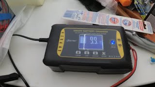 Зарядник для всех видов аккумуляторов lifepo4 lithium 12v(10А)/24v(5A) Умная 7 ступенчатая зарядка