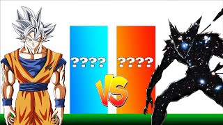 Goku Vs Cosmic Garou - Power Levels Dragon Ball Vs One Punch Man