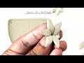 Clay flower making tutorial
