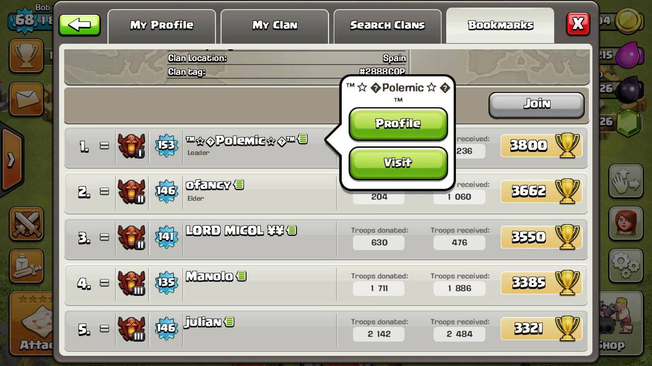 COC - CLAN WITH 3 LEADERS!!!