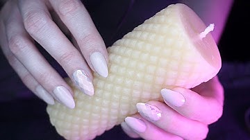 ASMR Candle Scratching | Textured Candle | Fast Scratching | No Talking