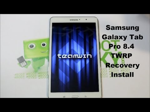 Samsung Galaxy Tab Pro 8.4 TWRP 복구 설치가 매우 쉽습니다.
