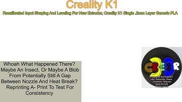Consistency Test Reprint!  Recalibrated Input Shaping Repeat Full Bed 1 Layer Test Print Creality K1