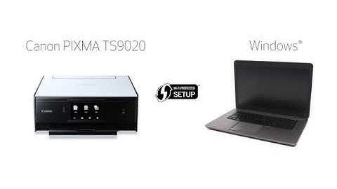 Canon PIXMA TS9020 - WiFi Protected Setup on a Windows computer