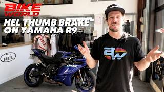 HEL THUMB BRAKE ON OUR YAMAHA R9 PROJECT BIKE