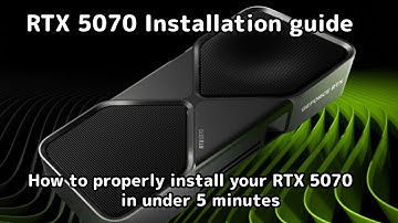 RTX 5070 Installation guide, everything you need to know to get up and running in under 5 minutes.