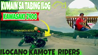 kawasaki z400 chasing-kumain sa tabing ilog-kamote riders long riders-ilocano kamote riders