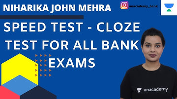 Speed Test - Cloze Test for All Bank Exams in English Explanation | Niharika John Mehra