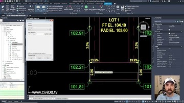 Insert Elevation Point On Feature Lines In Civil 3D