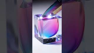 Perfect cut. Perfect loop 🔁💎 #satisfying #asmr #oddlysatisfying #glass #glasscutting #3dart #loop