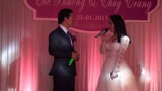 Lối nhỏ vào đời & Mùa xuân bên cửa sổ - Chú rể Thế Phương nắm tay cô dâu Thùy Trang say sưa hát