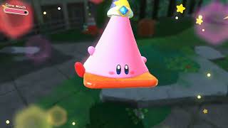 Asiknya main game bintang ajaib kirby and the forgotten land Di Nintendo swith screenshot 2