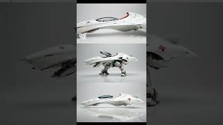 Futuristic Hovercraft In Three Forms