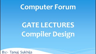 Video 8 GATE Lectures Compiler Design Final Conclusion of LL(1)