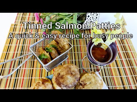Salmon Patties!! Fish cutlets A quick & easy recipe for busy people!!
