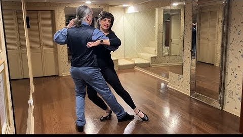 American Tango basic w/corte end, double corte, hesitation & running steps. #charlestonwvdance