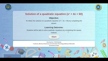 To obtain the solution of a quadratic equation (x² + 4x = 60) by completing the square geometrically