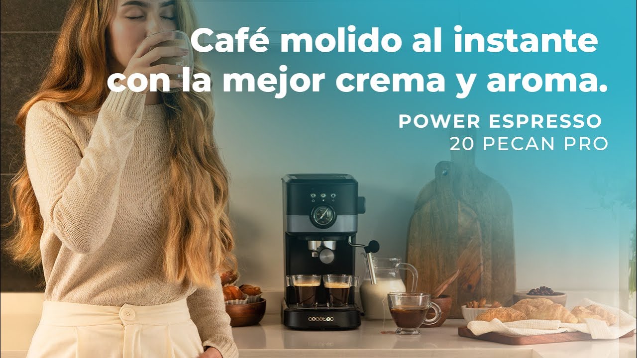 Cecotec Power Espresso 20 Tradizionale Light Blue Cafetera Espresso 20 Bares