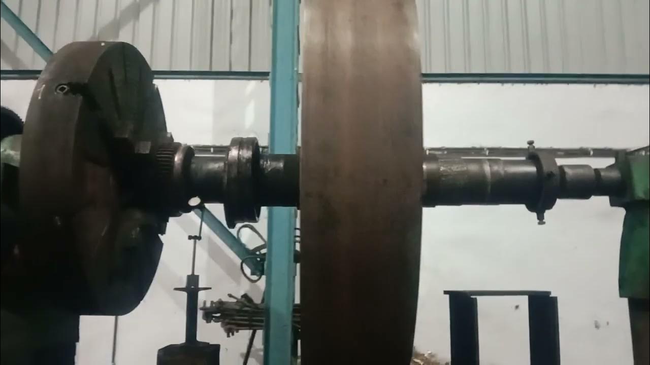 lathe machine par flywheel ka baering size weight 7 toon YouTube