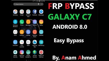 Samsung Galaxy C7 (SM C7000 SM C710F) Frp Google Lock Bypass Android 8.0