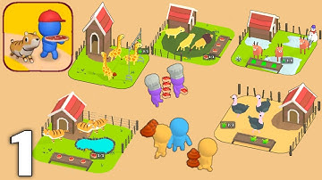 My Mini Zoo : Animal Tycoon - Gameplay Walkthrough Part 1 All Levels (Android & iOS)