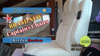 RV Captain Chairs: RV Furniture Upgrade with RecPro Reviews of Driver Seat