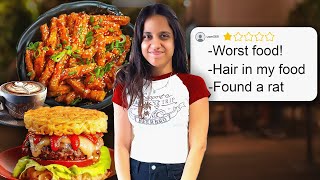 I Ate At The WORST RATED PLACES For 24 Hours 😱 *difficult*