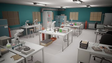 Interior Laboratory Low Poly [ Unreal Engine ]