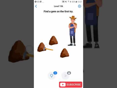 Easy Game Level 156 ind a gem on the first try Walkthrough