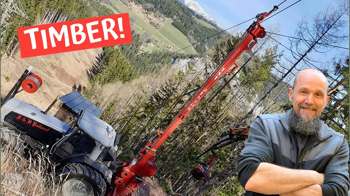Timber harvesting on steep slopes with cable yarding system for tractor + excavator processor